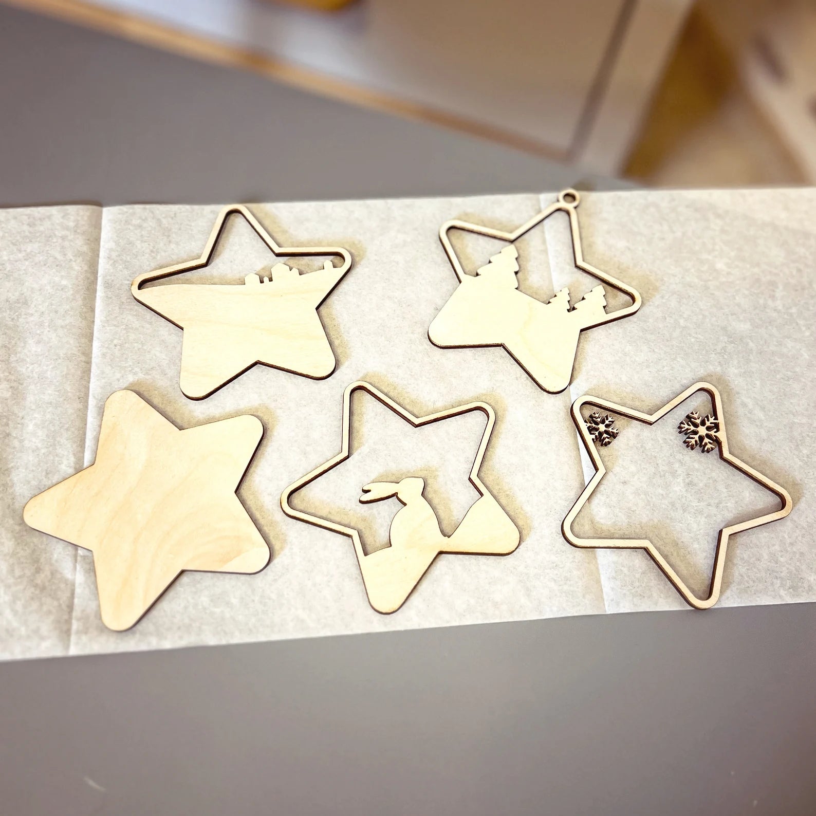 DIY CHRISTMAS 3D STARS SET #1