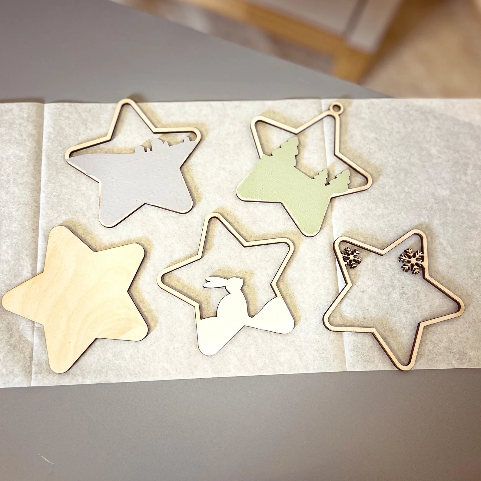 DIY CHRISTMAS 3D STARS SET #1