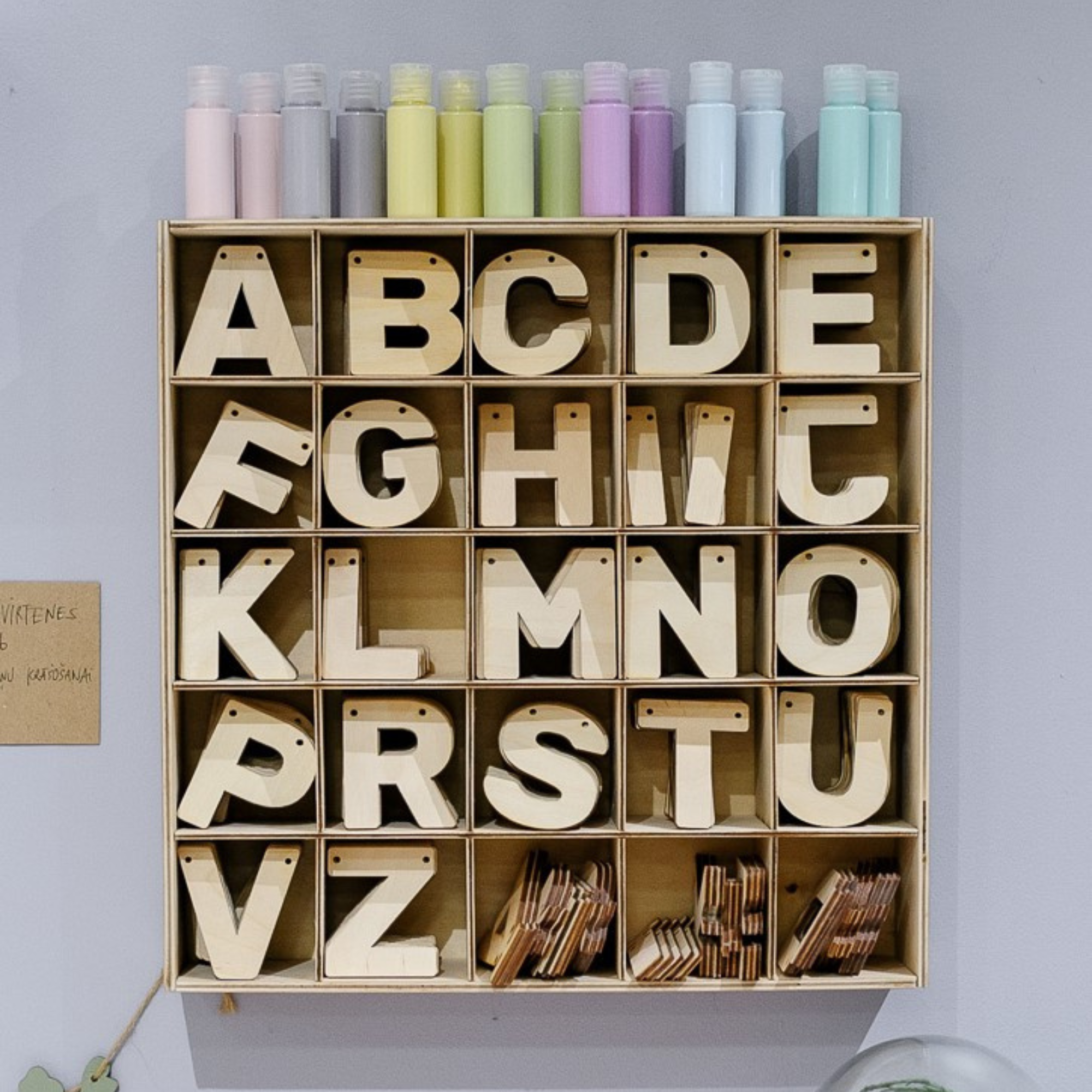 ALPHABET SET: string letters