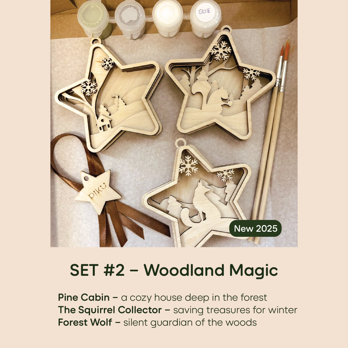 DIY CHRISTMAS 3D STARS SET #2