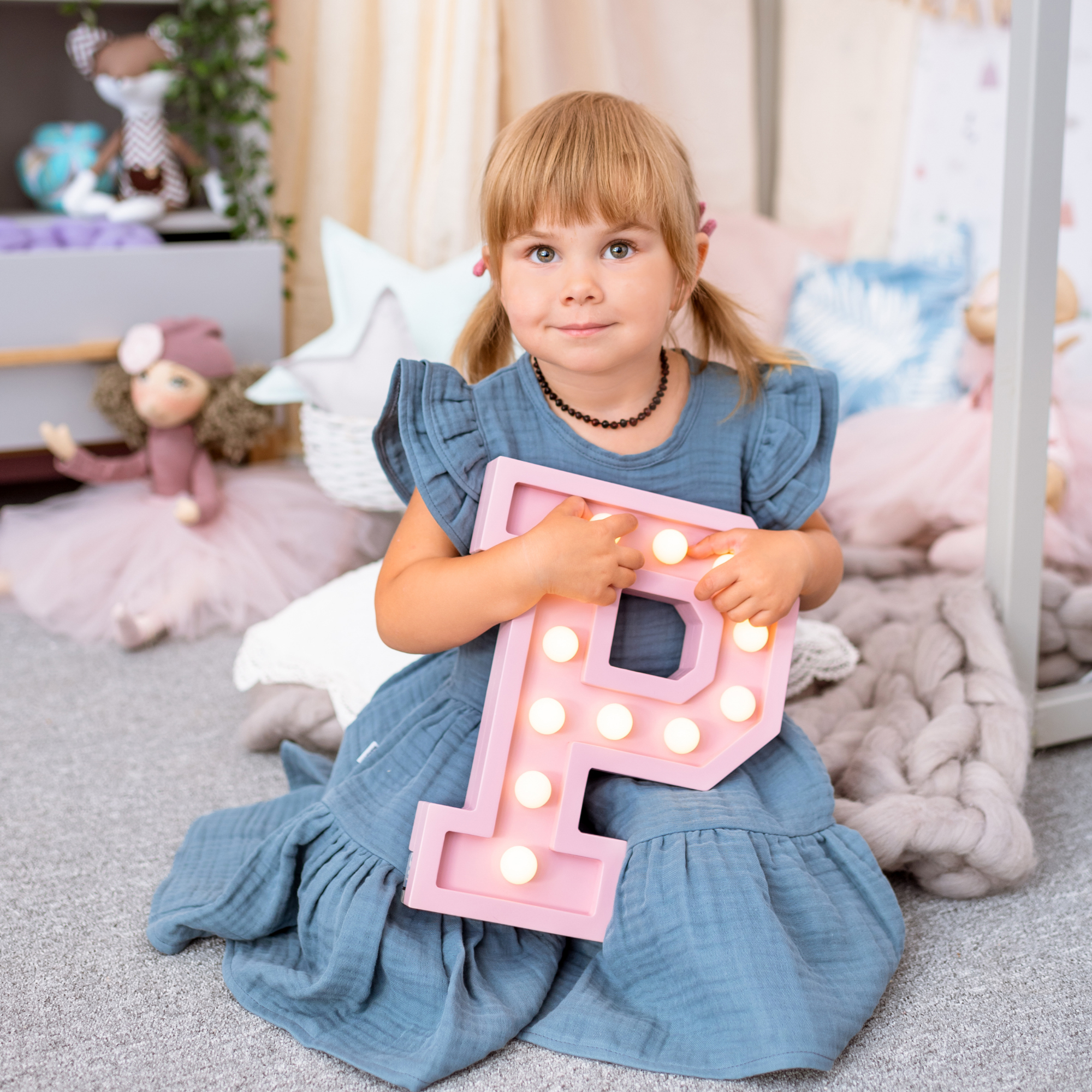 MARQUEE LETTERS - DUSTY PINK