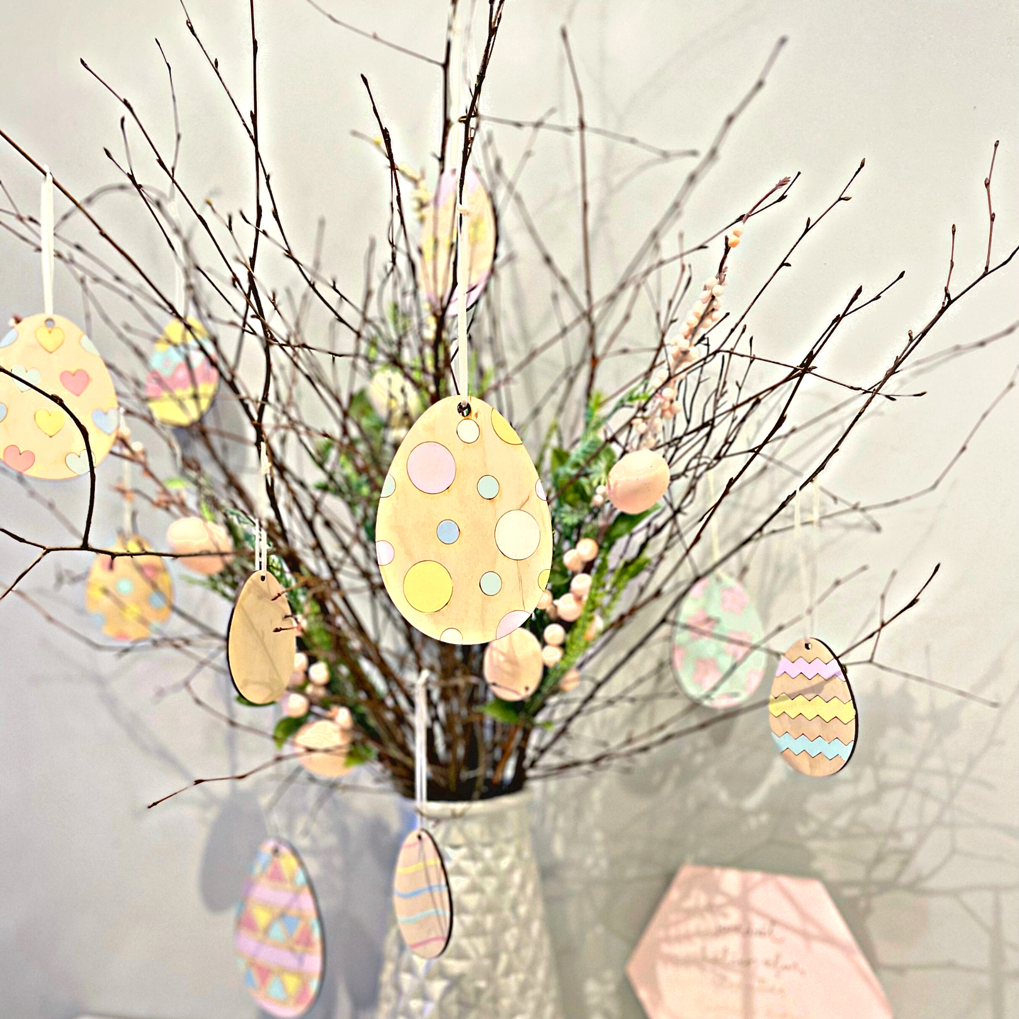 EASTER WOODEN EGGS