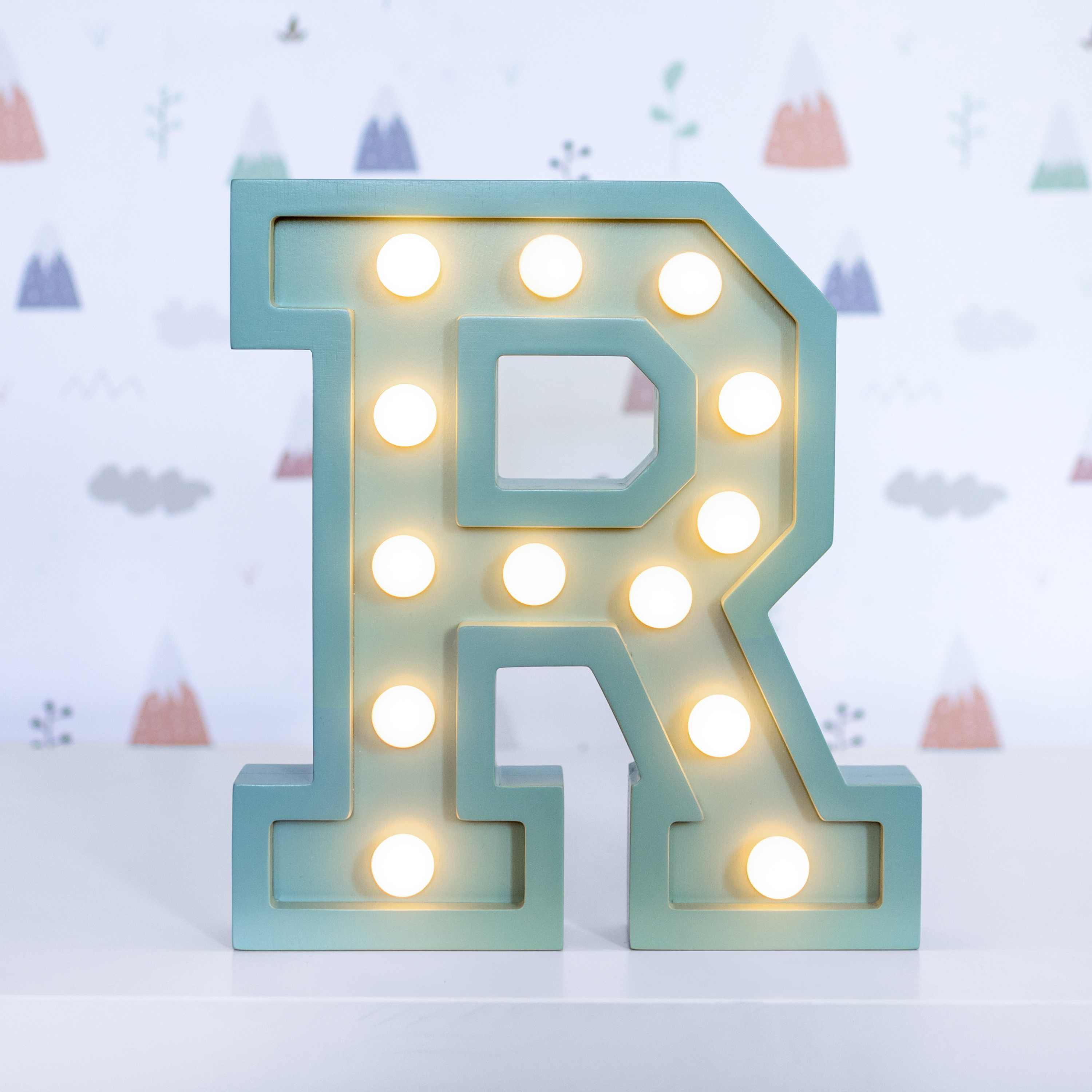 MARQUEE LETTERS  - DUSTY MINT