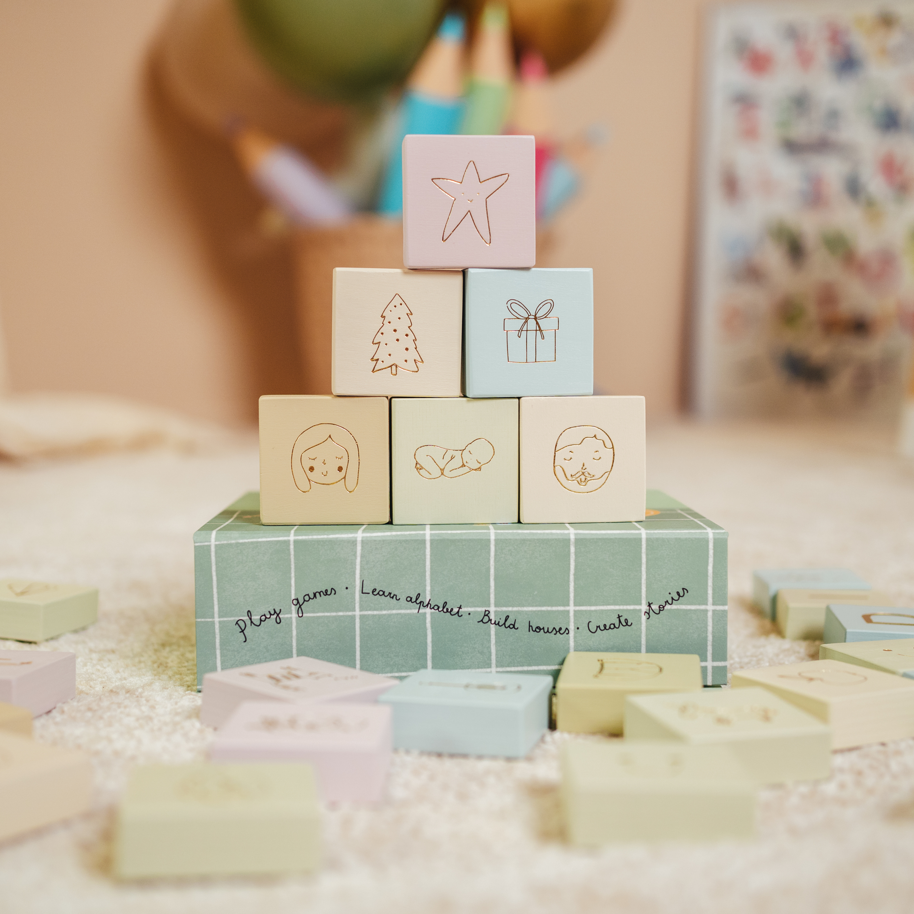 WOODEN ABC BLOCK SET