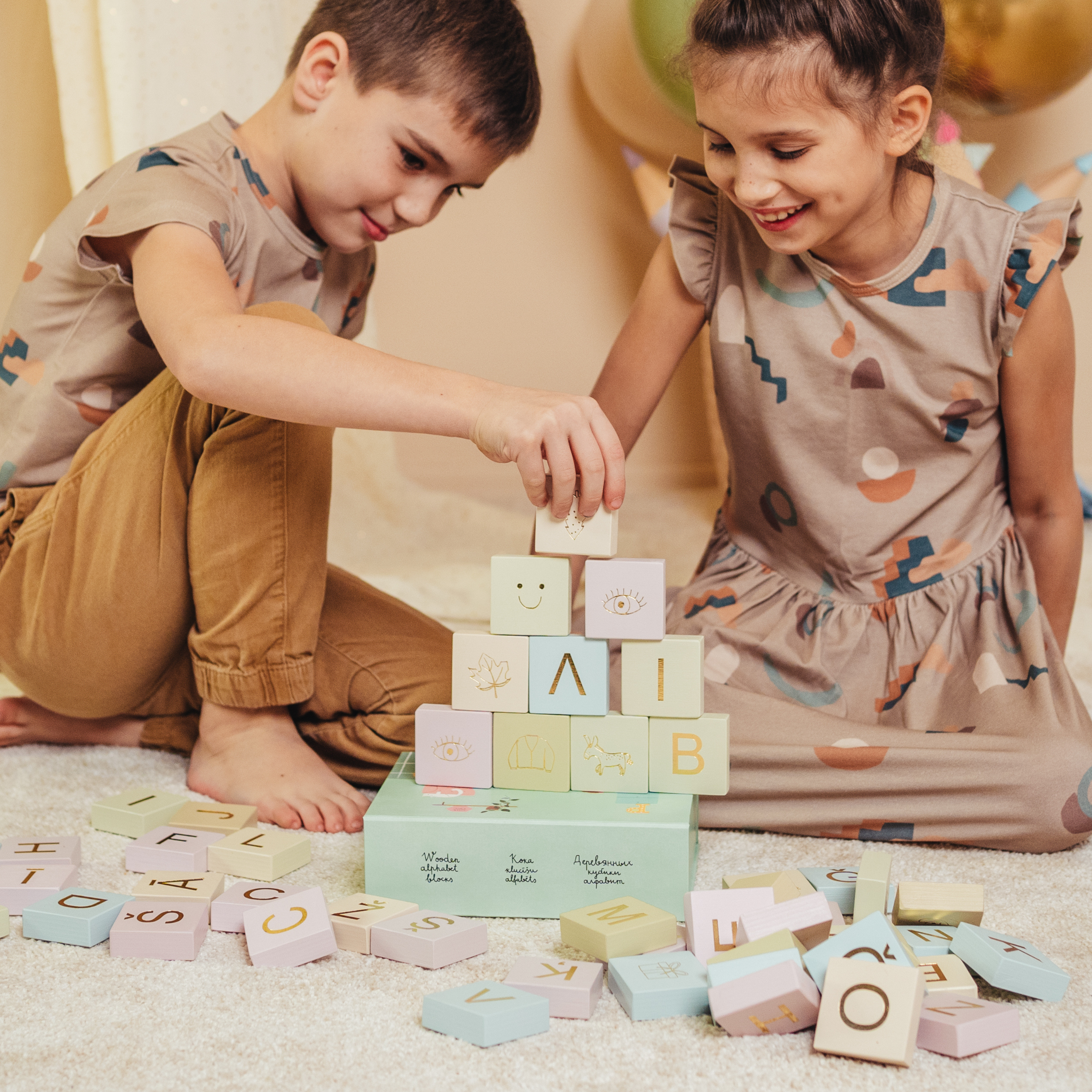 WOODEN ABC BLOCK SET