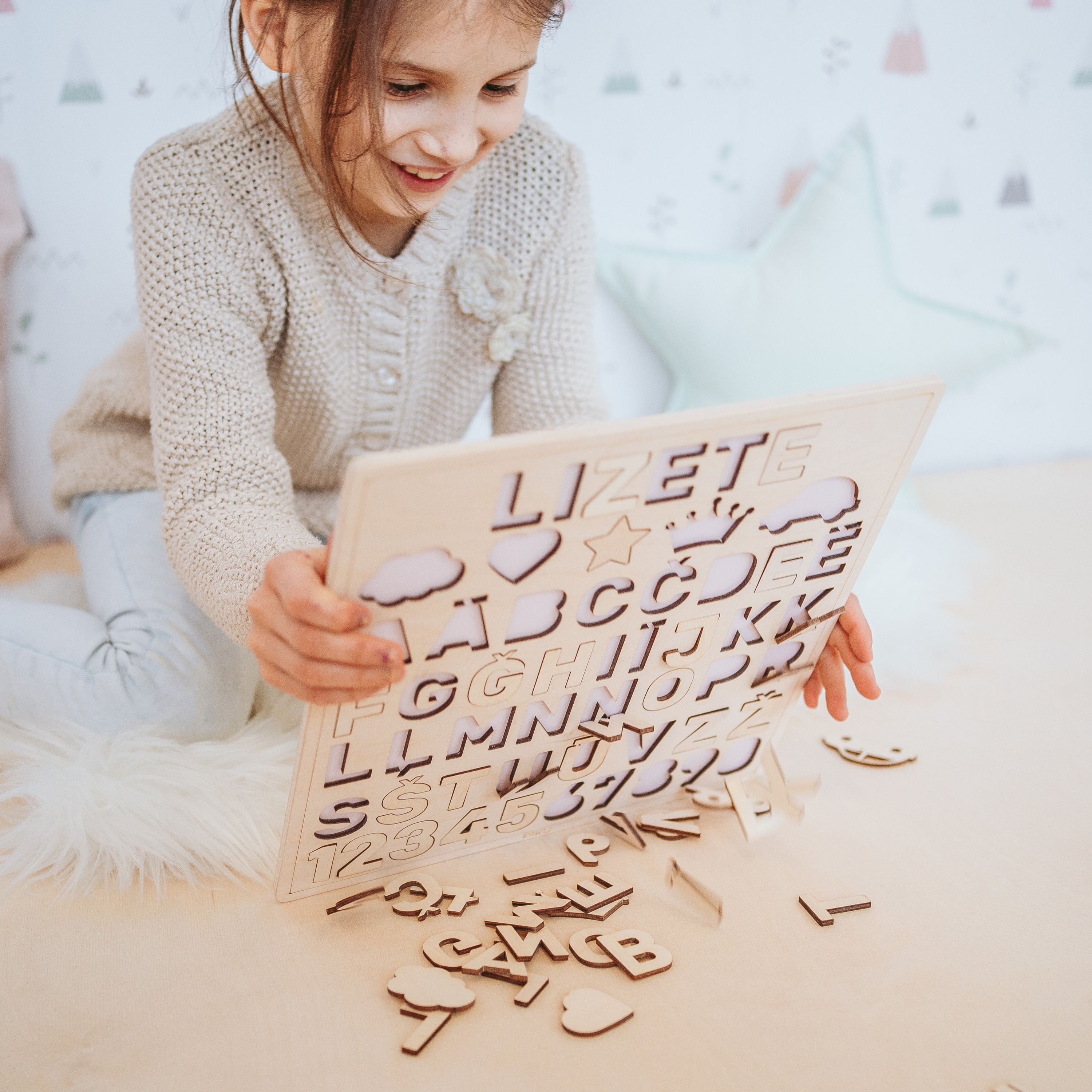 WOODEN ALPHABET PUZZLE