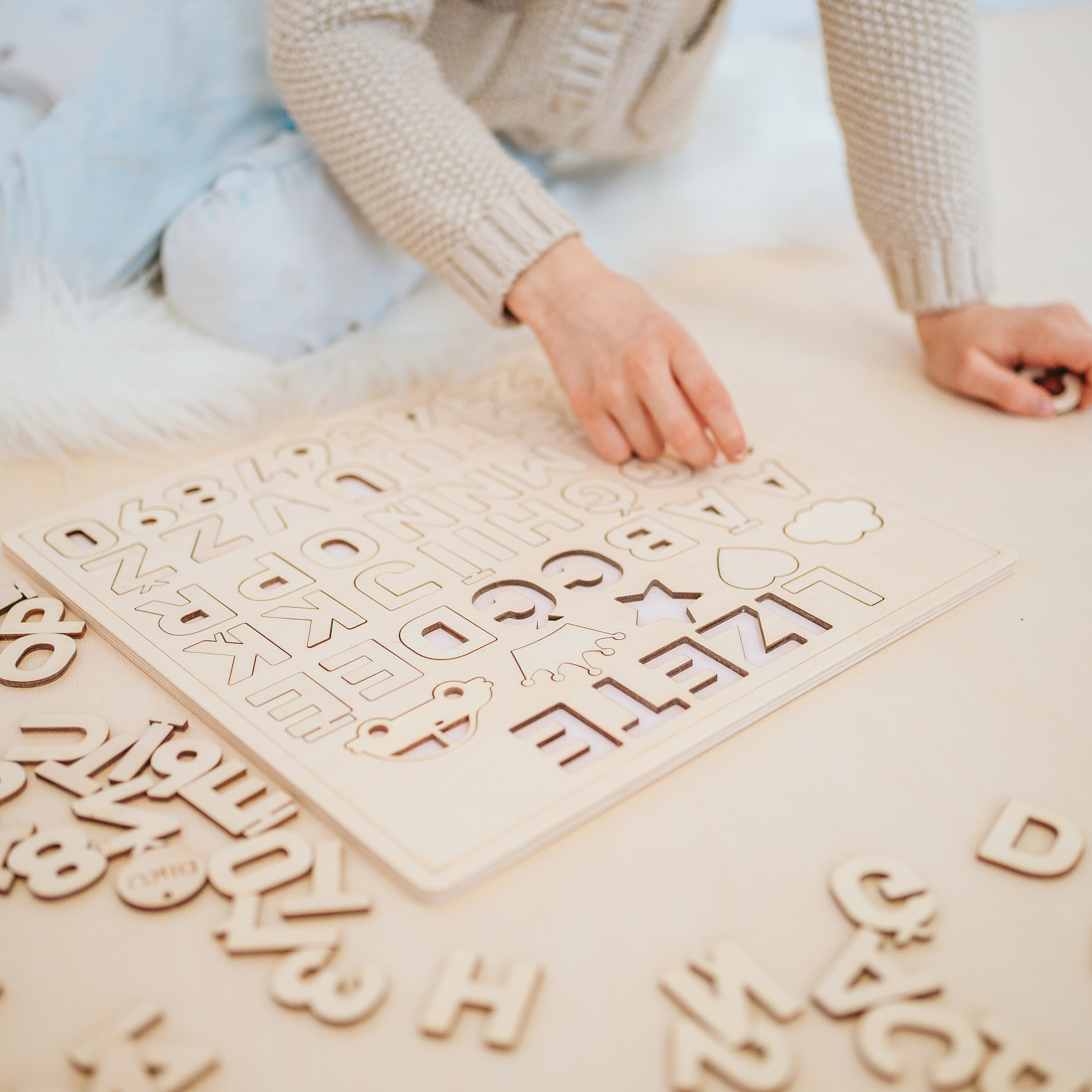 WOODEN ALPHABET PUZZLE